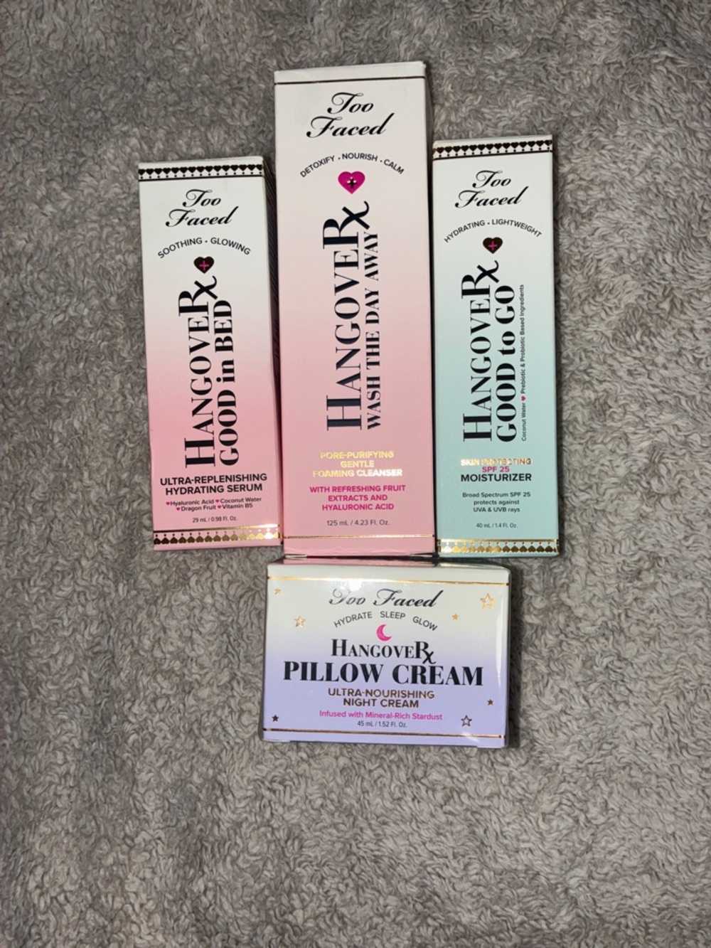 Too Faced Hangover Primer & Skincare Set - Pink & Mint